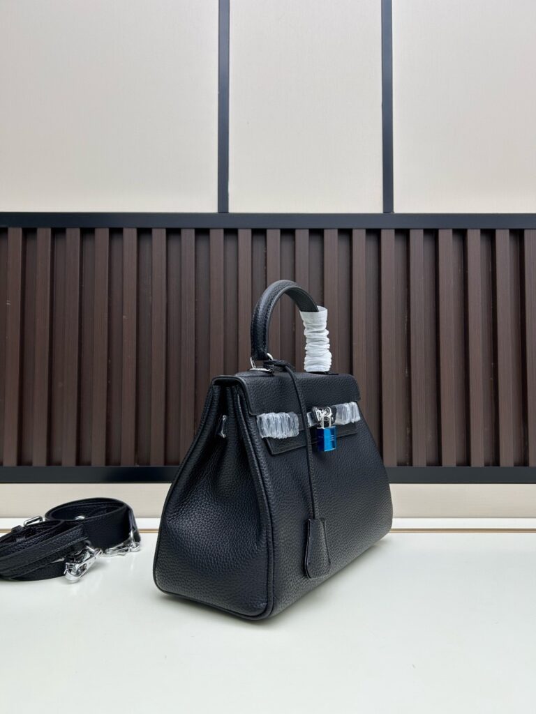 Hermès-Inspired Kelly-Style Leather Bag - 4 Colors Available 2=== (7)