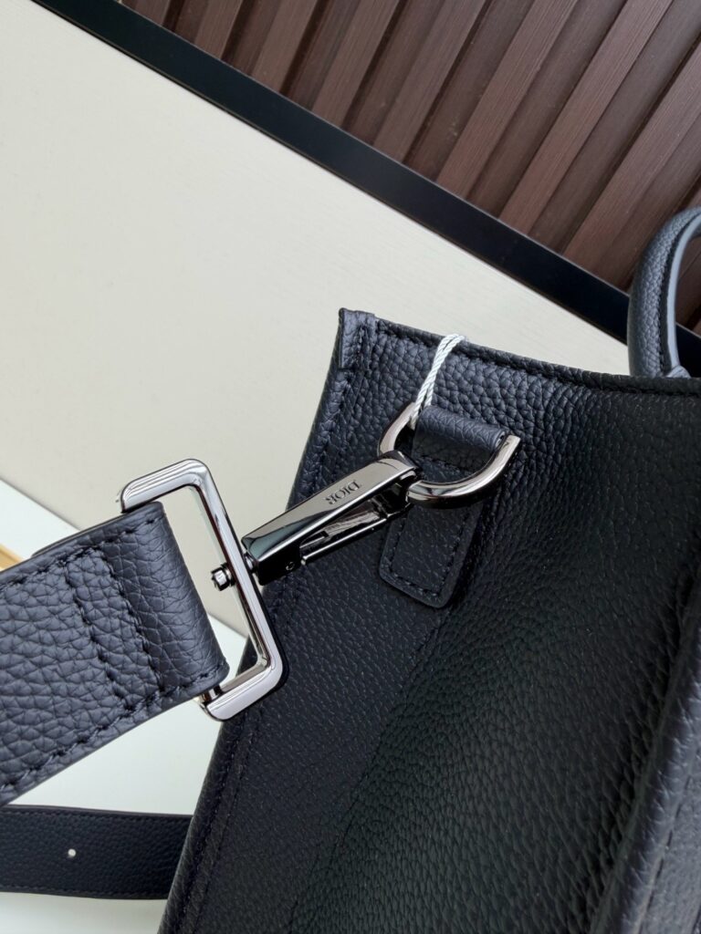 East-West Bag – Black Oblique Embossed Style 24 (6)