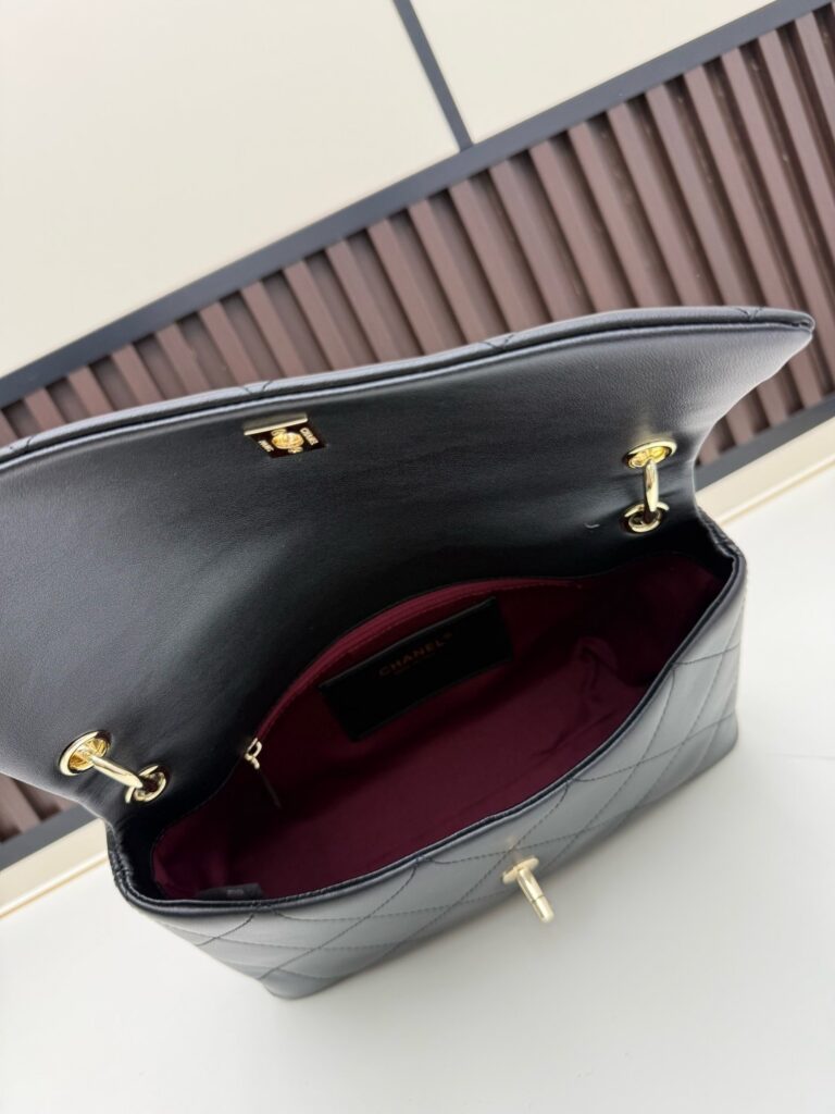 26P Black & Gold Flap Briefcase Bag - 4 Colors Available 26=== (11)