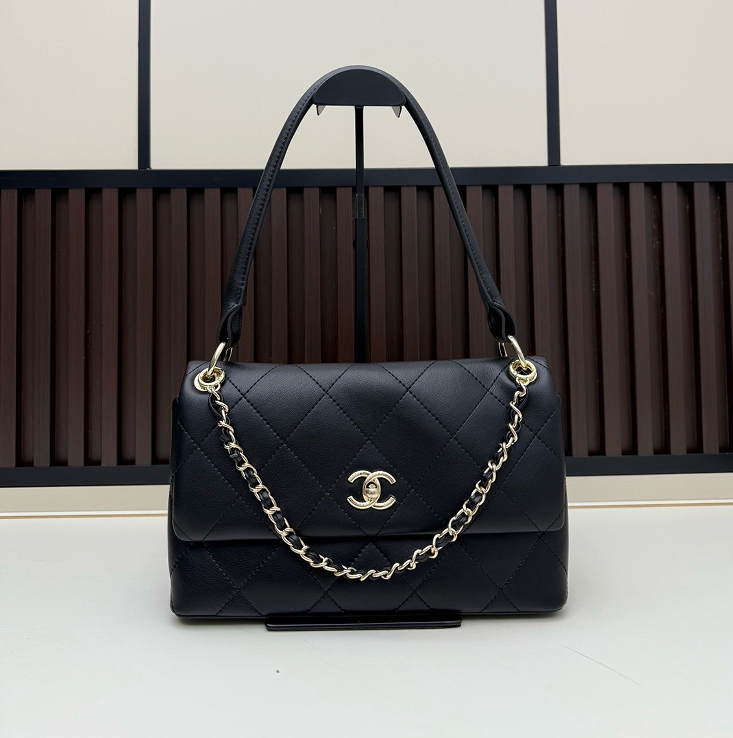 26P Black & Gold Flap Briefcase Bag - 4 Colors Available 26=========== (4)