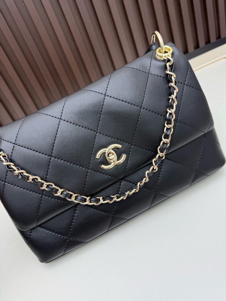 26P Black & Gold Flap Briefcase Bag - 4 Colors Available 26=== (8)