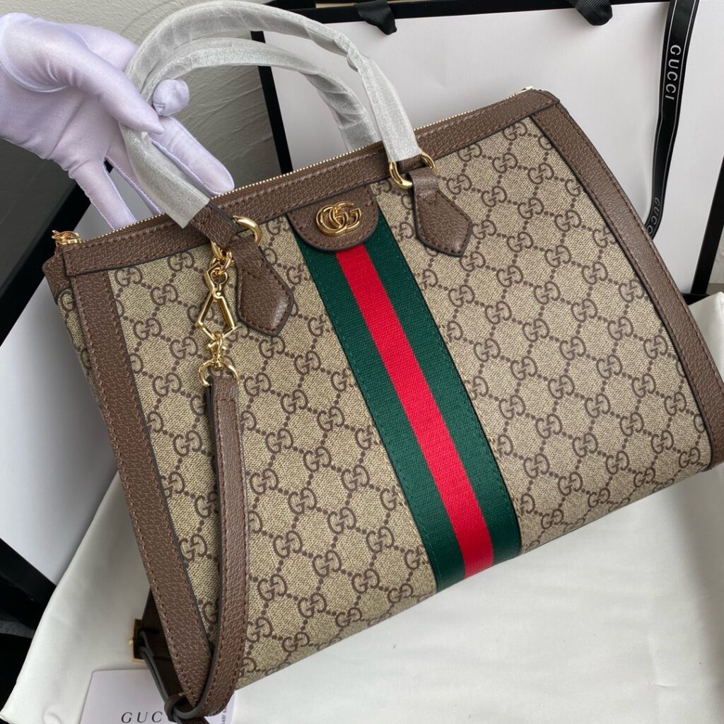 Gucci-Inspired Ophidia Large Bag – GG Supreme Style 28