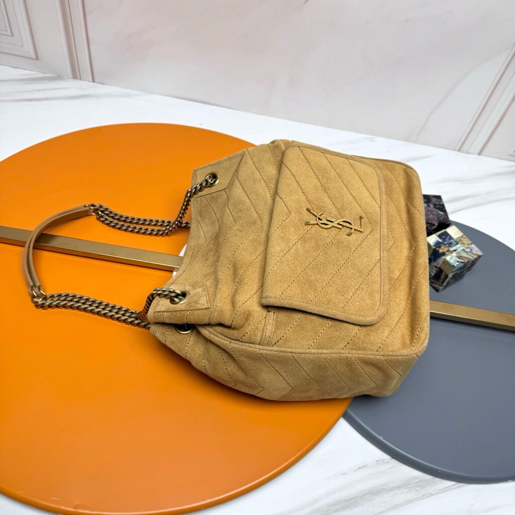 Niki Suede Calf Leather Shopping Tote - 3 Colors Available,Premium Quality 38======== (4)