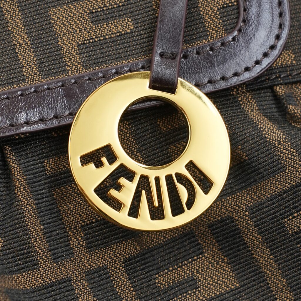 Vintage FF Large Dumpling Bag – Monogram Style 44=== (6)