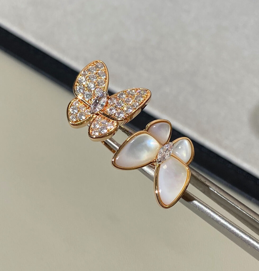 double butterfly ring