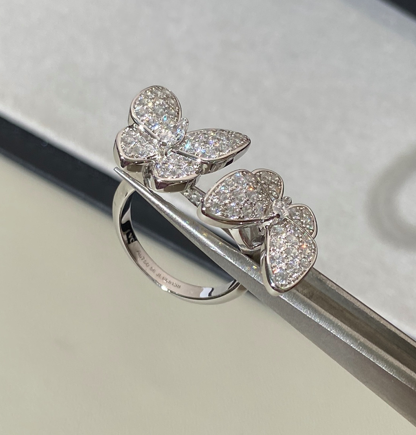 double butterfly ring