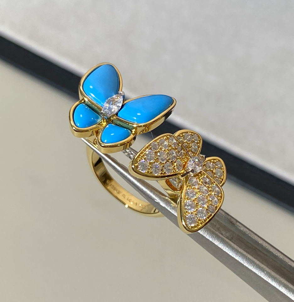 double butterfly ring