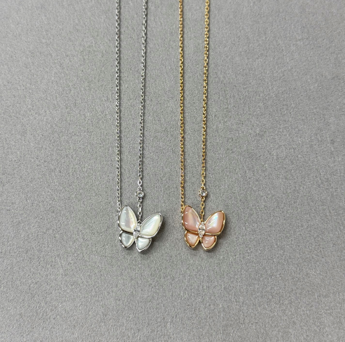 two butterfly pendant