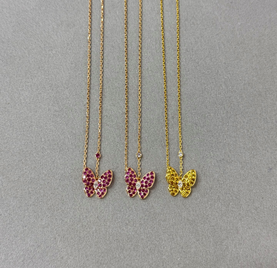 two butterfly pendant