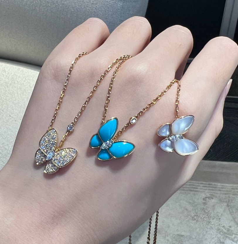 two butterfly pendant