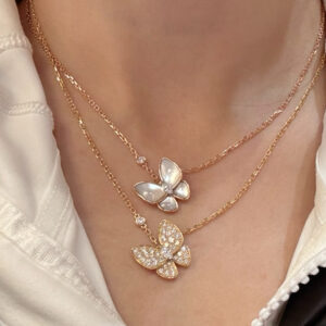 two butterfly pendant